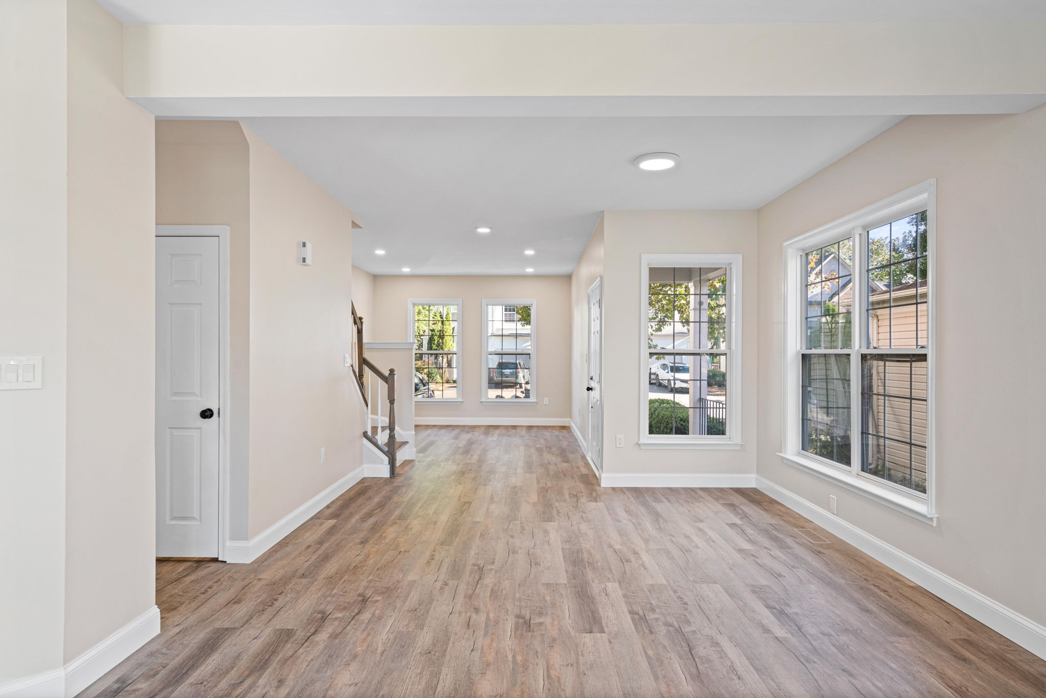 Main Level — Open Living Space, Staircase, LVP — JB Design and Renovations Dumfries VA