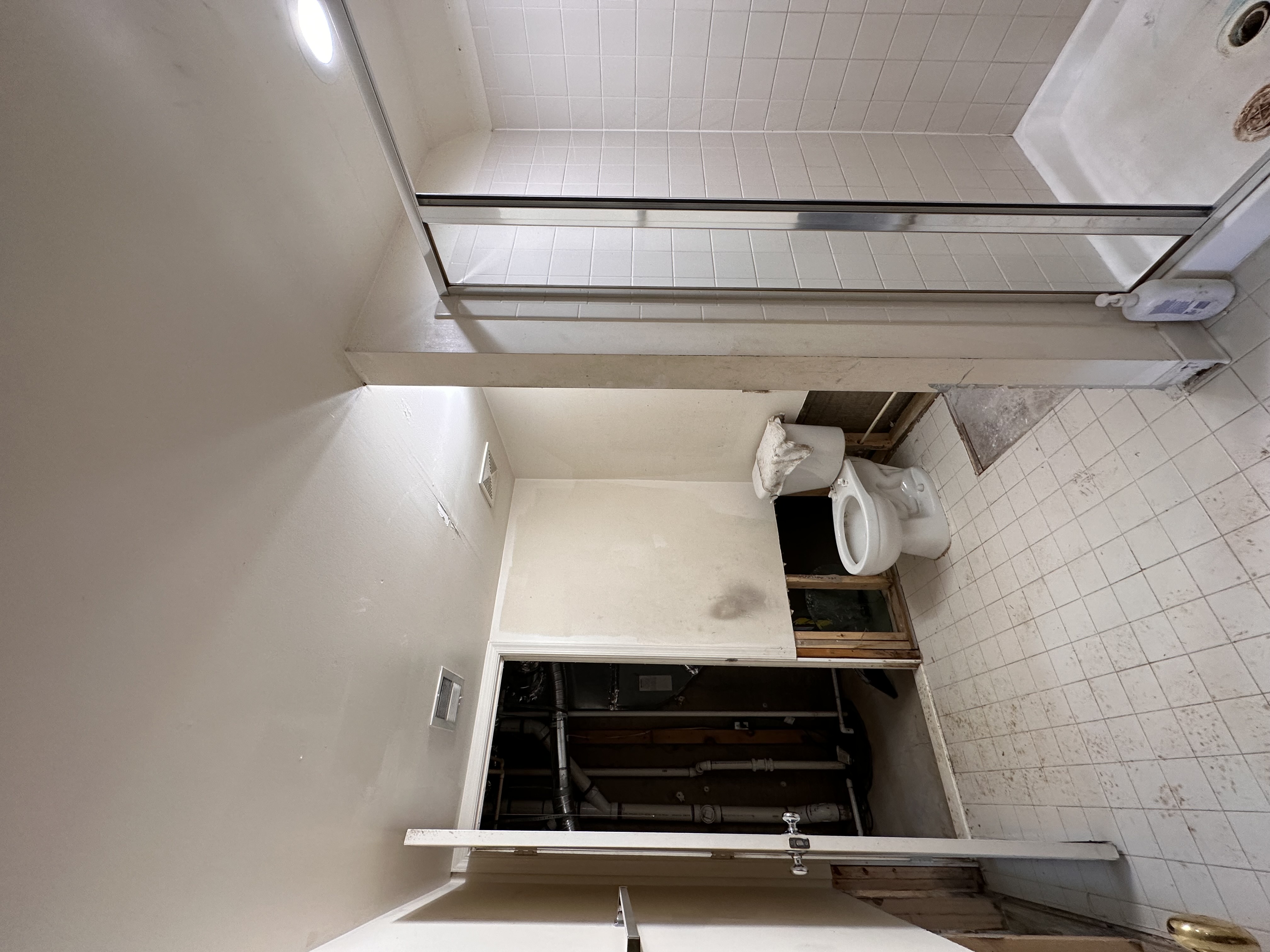 Basement Bathroom — Original Condition — JB Design and Renovations Dumfries VA